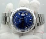 Best Replica Rolex Day-Date 40mm Stainless Steel President Blue Watch